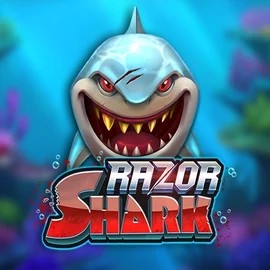 Logo of Razor Shark from Push Gaming at Roby Casino